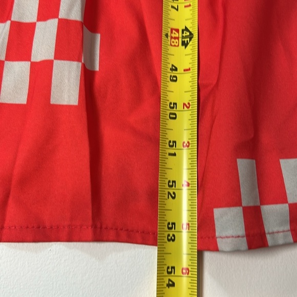 Misslook Red and Grey Dress - Small - Picture 9 of 10